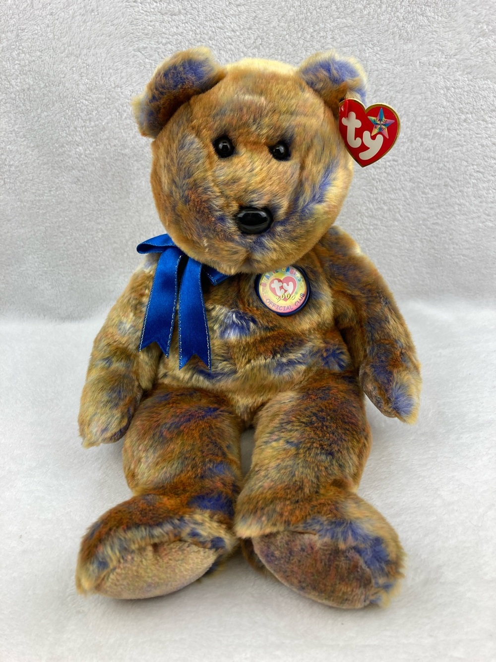 Ty Beanie Babies Clubby lll 2000 Tye Dye Bear 12”